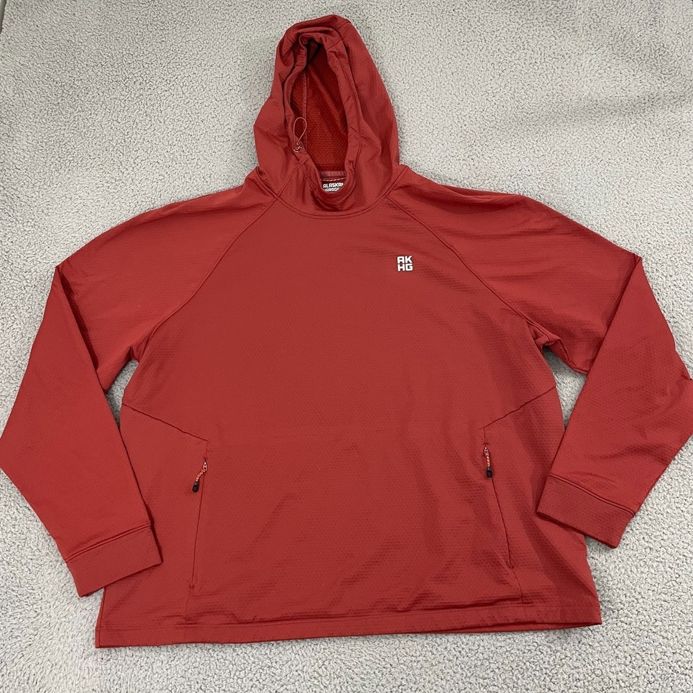 Alaskan Hardgear Crosslayer Fleece Hoodie Men 2XL Red Outdoor Hiking Pullover